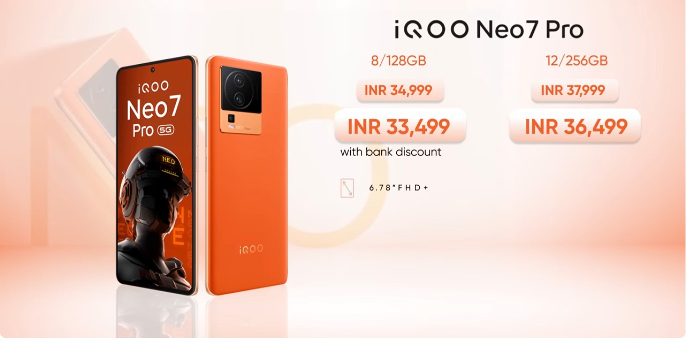 iqoo neo 7 pro price